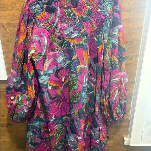 Farm Rio Rainbow Macaws Mini Dress - Picture 11 of 13